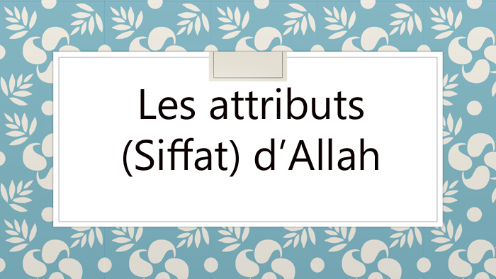 FreAttributes Sifat of Allah 12